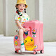 BDUCK Little Yellow Duck Box Box Mutura 2025 NUEVA Menora y niña Rueda universal Case de carrito de pato amarillo