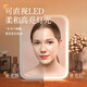 Beauty device led makeup mirror portable mirror foldable lighted makeup mirror desktop table top fill light dormitory office mirror crystal white three-tone light + soft light eye protection