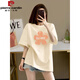 
Piercadan fat mm apricot pure cotton short-sleeved T-shirt for women 2025 new summer large-size slimming shoulder half-sleeved top trendy 1047# navy blue [pure cotton] S [recommended 80-100Jin [Jin equals 0.5 kg]]