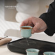 NEOEO NEOEO Tianqing Ru Kiln Split Glaze Can Support Kung Fu Tea Set Home Teapot Teacup Tea Tray Complete Set Gift Box NEOEO Nier Ru Kiln Split Glaze Set N1321