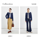 
Navigare Italian small sailing boat women's fur collar denim jacket 2025 autumn and winter new hot core warm velvet lapel warm jacket Night blue M