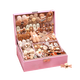 Dan Miqi Kinderschmuck Geschenkbox Set Girls Geburtstagsgeschenk Prinzessin Spiele Spielzeug DIY Handgemachte Schmuckperlen