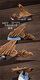 Mu Yilin wheat, Malay flowing wood, micro-small small sinking wood fish tank landscaping ornaments South American style native pet tree roots light gray 1047