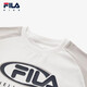 Fila Comfort Cotton Fila Children's Clothing Children's Short-Sleeved T-Shirt 2025 Summer New Boys' Knitted Tops Cloud Mushroom White-WT 140