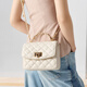 
CHARLES/KEITH25 autumn new product diamond chain handheld crossbody bag small square bag CK2-50701608 Cream milk white S