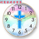 Clcey Creative Cross Wanduhr Wohnzimmer Schlafzimmer Wand hängende Stumm