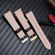 Adaptiert an Armani Uhrengurt echtes Leder -Herren AR11105/11106/11107/11143/11141 KOWNEHIDE Kette Braun: Roségold -Schnalle 22mm