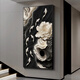 Turbosun Porch suspendu des peintures affronter la porte d'entrée avec un mur occidental tridimensionnel haut de gamme jiuyu image de porche décoration peinture suspendue directement en face de la porte jiuyu fengnian c 60 * 12035 mm + translucide + cadre noir imprégné de diamant en cristal en cristal en cristal en cristal en cristal.
