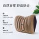 爱车屋（ICAROOM）汽车头枕 颈枕靠枕u型枕 车载车用记忆棉靠垫 I-658MF-CSN6189 五骨设计水晶法兰摩卡咖头枕 '1