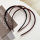 New fashion versatile headband for women, simple toothed anti-slip forehead broken hair press hair wash face thin headband hair accessories for women black