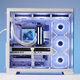 SAMA Q96 white desktop game computer fish tank dual compartment sea view homeowner case double-sided tempered glass/back-mounted motherboard/maximum E-ATX/360 water cooling/10 fan positions