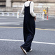 
Demana [Good to take off] Not easy to fade denim loose straight-leg casual overalls for women 2025 autumn style