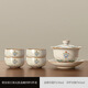 
Pang Donglai New Chinese Huangru Kiln Jianghai Wuyao Cover Bowl Set Sancai Cover Bowl Home Kung Fu Tea Set is available for home use ZH-17087 Huangru Kiln Jianghai Wuyao Cover Bowl Two Cups 3-piece Set + rectangular Others