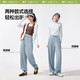 蕉下（beneunder）防晒裤阔腿裤女夏季宽松直筒显瘦休闲裤子女士AL206 【新款】漫暮黑 M