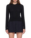 Ami Paris 24fw de Coeur сетчатой ​​круглый свитер женский цвет женский цвет FKS135Kn0049. 20 XXS