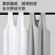 Langsha Herrenweste Sommer dünne 100% reine Baumwolle schlank atmungsaktive alte Mann Sweatshirt Baumwolle ärmellose Hurrikan Sport T-Shirt Weiß 1 Stück XL