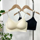 Thin Breathable Ice Silk Cool Feeling Beautiful Back Bra Women's No Wires Push-Up Anti-sagging Summer Seamless Large Size Bra Black - 1 Pack Limited Time 3 Days L (Recommended 100-120 Jin Jin equals 0.5 kg)