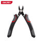 Deli electronic cutting pliers 5.5-inch electrician scissors household multi-functional soft copper wire fiber optic cable cutting wire stripping wire cutting pliers