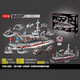 Big gift box student gift institution enrollment renewal wholesale assembly building block model toy boy 9905 steel warrior 1008 particles 60 cm