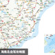 2025版广西海南全境自驾攻略图广东贵州部分区域漓江涠洲岛海南岛自驾游线路双面防水