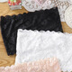 Jin Bingsheng strapless bra for women, strapless, anti-exposure, inner layer, sexy lace wrap, breathable, thin one-piece bra, black + white, two-piece set, one size fits all, recommended 70-125 Jin Jin is equal to 0.5 kg
