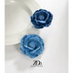 Quamer7do Denim Camellia Brosche für Frauenpullover Corseage Pin koreanische Haarnadel -Pferdeschwanz -Chuck -Kopfschmuck tut nicht weh tun