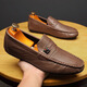 YRC Yierkang 2025 Summer Nuevos zapatos Doudou Estilo coreano All-Match All-Match Tendy Zapatos para hombres con cuero casual 825 White (el tamaño corto es pequeño y recomendado para elegir una talla más grande) 39