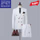 Romon (Romon) High-End-Herren-Gelegenheitsanzug im Herbst Set im Herbst Neue Stil Bräutigam Bester Hochzeitskleider Business Professionaler Anzug 2-teiliger Set_White XL