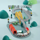 Mingta (Ming Ta) Juguetes de vía de tren de tren eléctrica para niños Los niños y niñas de alta velocidad de alta velocidad atraviesan la gran aventura Track Electric Tren Set-Intelligent Sound-Gift Estándar Configuración estándar