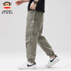 Big Mouth Monkey (Paul Frank) American High Street Retro Workswear Works's Men's Casual Pantals Spring and Automne Thin Trendy Outdoor Loose Verme Volyme Typants HOMMES KHAKI 6621B [Authentique officiel] 3xl [suggéré 185-205jin [Jin est égal à 0,5 kg]]]