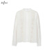 Evely Heavy Industry Hollow Embroidered Necklace Small Top 2025 Summer New Small Top Women White L 120-135Jin [Jin equals 0.5 kg]