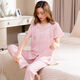 Pantalones de algodón de algodón de algodón puro yalu de verano de algodón corto, cuello redondo de cuello redondo y de moda, ropa para mujeres, W9921 M 80-100Jin [Jin equivale a 0.5 kg]