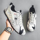 Sommer-Herrenschuhe farbblockieren lässige Canvas Forrest Gump Running Shoes 2025 Neues Männer Retro Non-Schlupf-Sporttrainingschuhe 9908 Black 46