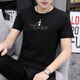 
Seven Wolves summer men's short-sleeved T-shirt slim thin sports and casual top ice silk half-sleeved round neck T-shirt Korean style #1421 White# M (95Jin[Jin equals 0.5 kg]-110Jin[Jin equals 0.5 kg])
