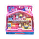 Shantoulin Village Pink Rabbit Mini maison Petite lapin Ice Ice Cream Boutique chambre cuisine cuisine fille jouant des jouets de maison yy17081 yiyan rose lapin mini boulangerie
