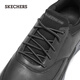 Skechers leather shoes men's slip-on soft-soled casual leather shoes 2025 autumn new arch support flash-on shoes 205492