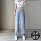 Cream Rabbit Maternity Jeans Spring and Autumn Outer Wear 2025 New Loose Wide Leg Pants Early Pregnancy Casual Belly Supporting Cigarette Straight Pants Spring and Autumn Style Black 2XL Recommended 150-170Jin Jin is equal to 0.5 kg