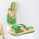 2025 hot summer slippers for women casual and versatile thick-soled small fragrance style anti-odor style ins lightweight one-fold flip-flops 867+4 beige 36 [only one size smaller]