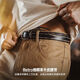 Madden Workwear Retro Vegetable Tanned Leather Belt Men's Retro Genuine Leather Belt Single-pin Buckle Trouser Belt Men's Accessories Black Quick-Removal/Color-Rubbing/Waist-Constricting Artifact 115cm Long X 2.9cm Width
