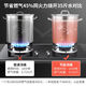 Fin energy-saving soup bucket commercial gas composite bottom energy-saving soup pot brine pot bucket heat-collecting 304 stainless steel bucket must-see for buying fin barrel 0cm