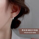 Qi Xiaomi S999 sterling silver water drop earrings for women screw-buckle piercing earrings 2025 new hot style washable and sleep-free earrings a pair of water drop earrings 999 sterling silver