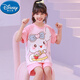 Disney children's pajamas pure cotton short-sleeved summer thin beaver loppy cartoon little girl home suit 6627# dinosaur 170 size 10 height (110-120cm)