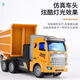 Shanye Children's Remote Control Car Engineering Vehicle Freight Vehicle Container Vehicle Semi-Trailer Transport Truck Boy Electric Toy Vehicle 42CM Flat Head Remote Control [Four-Train Freight Vehicle] Chang Play Version [90-minute Battery Configuration]