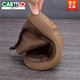 Cartelo automne et hiver en cuir authentique Martin Boots Men's Top Layer Cowhide Houghtable Soft Sole Cuir Cuir Chaussures Automne Boots rétro Retro Men Couleur Coffee Couleur positive 40