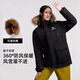 Camel down jacket new winter style for men and women, three-proof, thickened and warm, large fur collar jacket