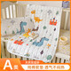 Double-layer gauze mattress baby small mattress pure cotton spliced bed soft cushion children kindergarten sleeping mat baby mattress Dinosaur Castle single mattress 60*135cm recommended size in kindergarten
