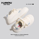 
Global thick-soled big toe shoes for women 2025 autumn new high-rise white shoes cute kitten versatile casual shoes beige 37