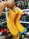 Neue Frühlings- und Herbst- und Herbst-Wasserding-Regenstiefel für Kinder, Überschuhe der Schüler, Regenstiefel mit rutscher Flachboden, Gummischuhe mit mittlerer Röhre, H-Gelb, Einzelgröße, Größe 28/Innere Länge 18,4 cm