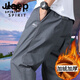 JEEP SPIRIT男士长裤夏季直筒纯棉休闲裤子中年人爸爸宽松工装长裤 [冬季]WQS-9901军绿 加绒 S 建议85-100斤