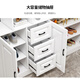 Nuogan shoe cabinet and entrance cabinet integrated modern light luxury simple living room screen entrance partition cabinet multi-functional wine cabinet storage cabinet warm white + glass door + 80 * 34 * 200 cm, installed by yourself